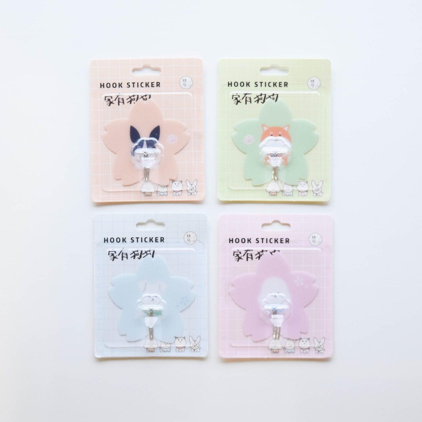 Dog Hook Sakura Shape Adhesive Hook Random Shipment LI-010008 - CHL-STORE