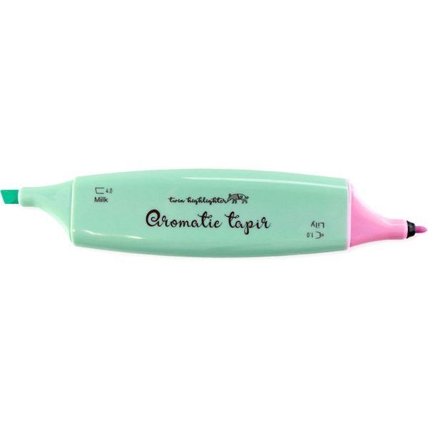 Epoch 623-0180 two-color scented highlighter double-headed highlighter green pink lightweight portable note draw focus - CHL-STORE