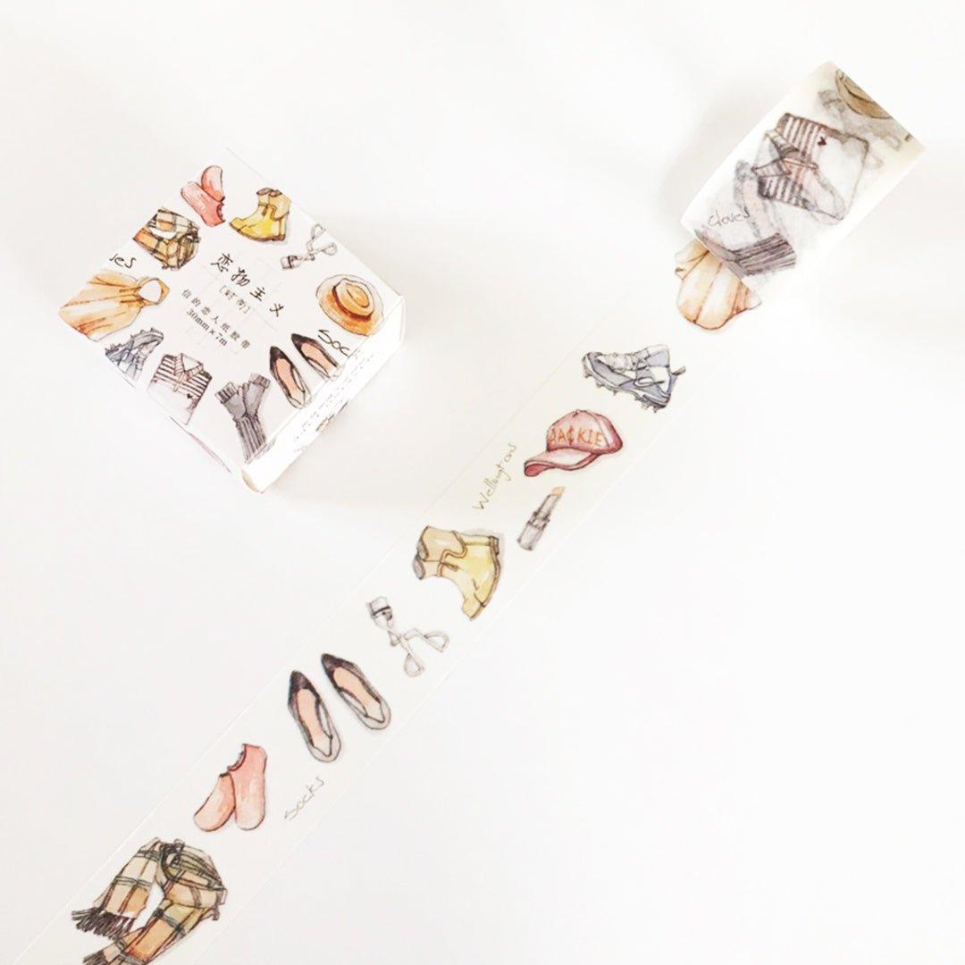 Fetish washi tape Hand account illustration decorative tape NP-H7TAY-006 - CHL-STORE