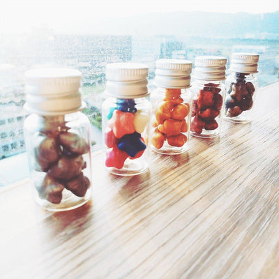 Fire Paint Seal Wax Particles Lucky Star Wax Particles Pentagram Wax Particles Fire Paint Wax Particles Wax Particles Sealing Wax Pearlescent Color 10 Grains In a Bottle NP-H3NQA-902 - CHL-STORE