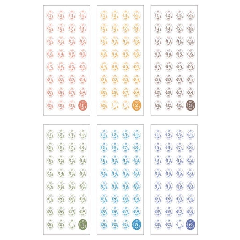 Garden 365-Day Daily Stickers Notebooks and Paper Decoration Stickers Calendar with 12 sheets NP-000109 - CHL-STORE