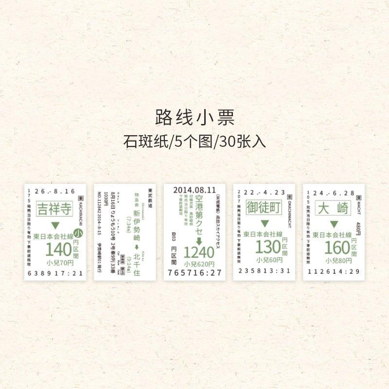 Good day Japan travel story series planner diary decoration paper NP-030072 - CHL-STORE