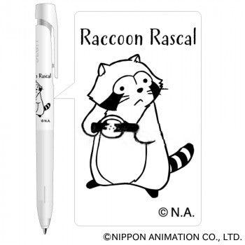 HISAGOxZebra BLEN Raccoon Rascal 0.7mm medium oil pen white stick black ink walking coin - CHL-STORE