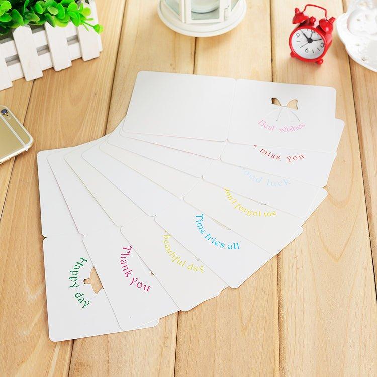 Hollow Blessing Greeting Card Mini Folding Card Universal Card NP-050006 - CHL-STORE