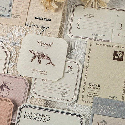 Infeel.Me Note Paper Four Days Talk Series ins Collage Decoration Small Fresh Handbook DIY Material Paper MEMO Paper Note Paper - CHL-STORE