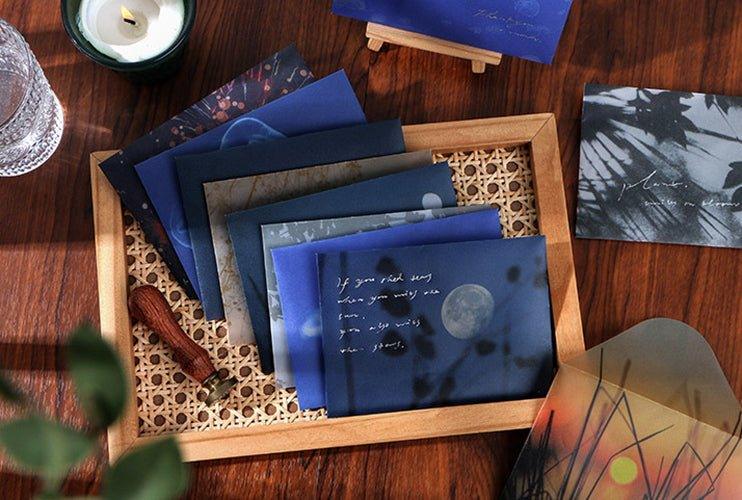 infeel.me Sulfuric acid paper envelope Island letter series Translucent simple envelope group Sulfuric acid paper envelope group NP-030025 - CHL-STORE