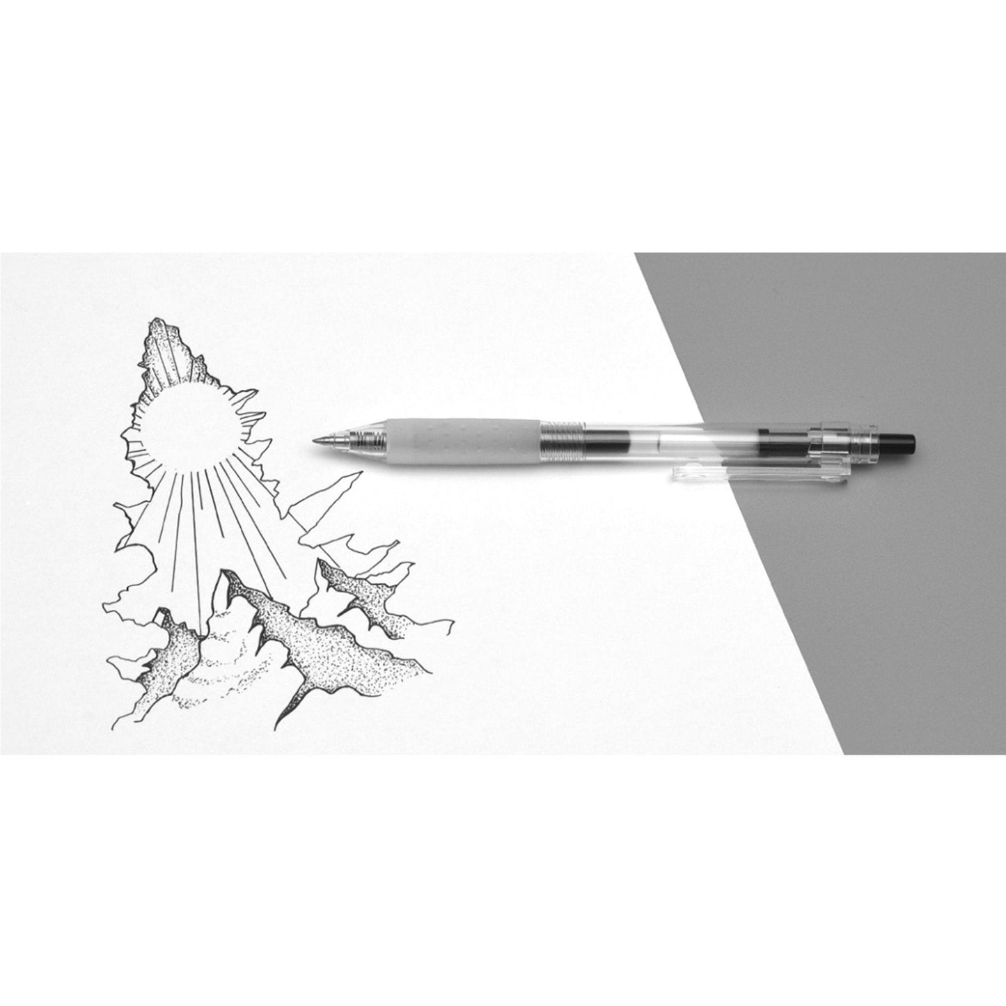 KACO Gel Pen Black Ballpoint Red Ballpoint Blue Ballpoint Pen 10pcs - CHL-STORE