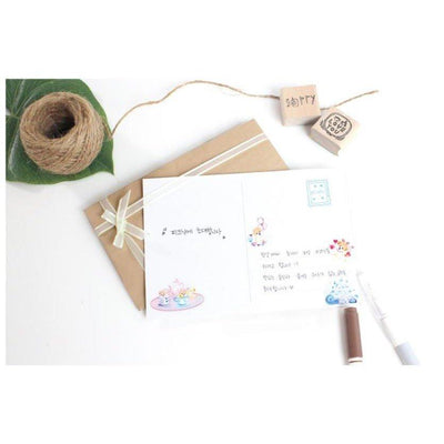 Korea Manet Pomeranian's Fantasy World Dream Dog DIY Handbook Sticker Handbook Sticker DIY Sticker Decorative Sticker - CHL-STORE