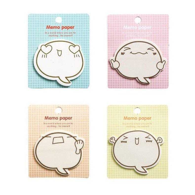 Korean Stationery Simple Cute Texture Memo Notes Grouper Pattern Series  NP-000146