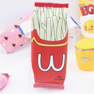 Korean Stationery Simulation Snack Pencil Bag Creative Fun French Fries Pencil Bag NP-H7TAF-114 - CHL-STORE