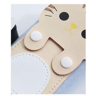 Korean Student Creative Cat Tabby Cat White Cat Leather Three-dimensional Canvas Pencil Case Pencil Case Storage Bag NP-H7TIM-101 - CHL-STORE