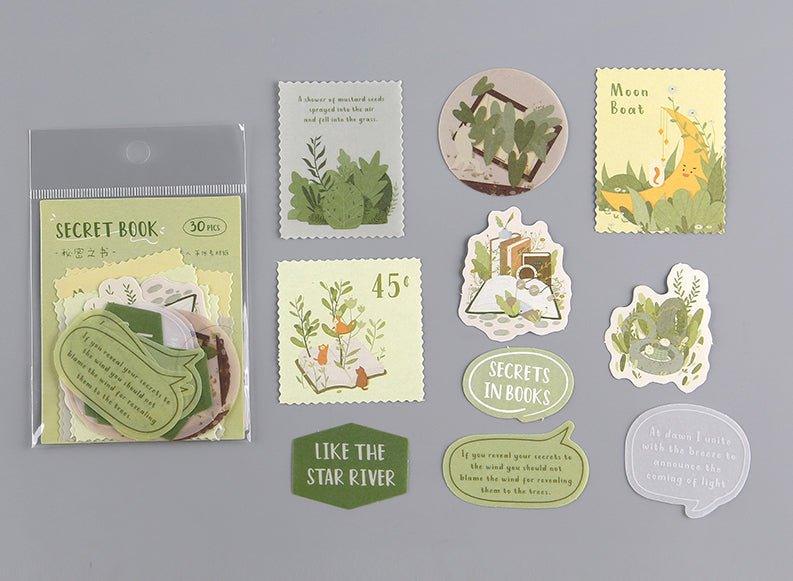 Letter lover material paper The secret series of cat soup forest decoration modeling NP-050020 - CHL-STORE