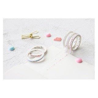 Letter lovers SLIM geometric hand-painted sense ultra-fine series decorative border stickers paper tape NP-H7TGI-021 - CHL-STORE