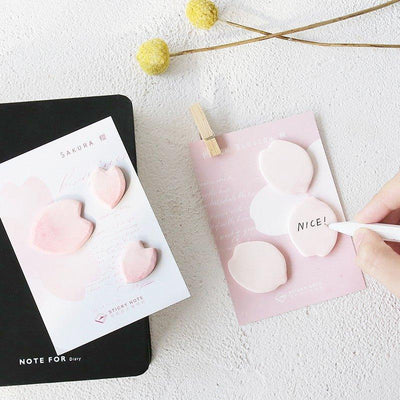 Letters of Lovers Sakura Cherry Blossoms Flowers and Leaves Petals Ginkgo Leaves Decorative Messages Notes NP-H7TAY-0238 - CHL-STORE