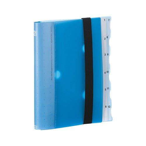 LIHIT LAB A-4406 AQUA DROPs A5 Folder Binder Schedule Sort Separator Yellow Green - CHL-STORE