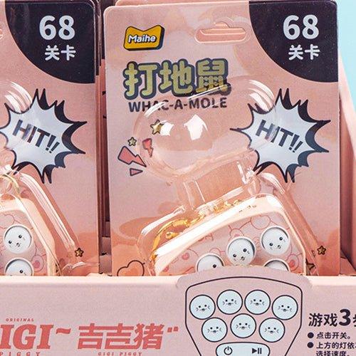 Maihe Mini Handheld Gopher Machine Stress Relief Toys Key Ring Jiji Pig Series TO-040003 - CHL-STORE