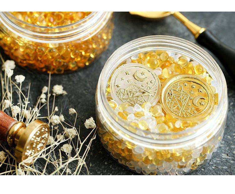 Mermaid's Tears Amber Beads Fire Paint Seal Wax 50g Gold Silver Mixed Colors NP-060008 - CHL-STORE