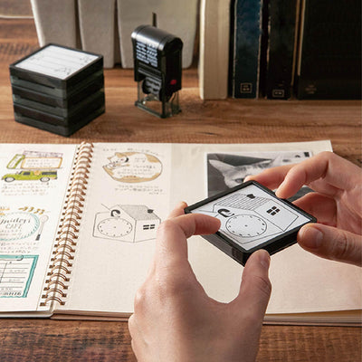 MIDORI 35387006 MY FAVORITE Saturated Stamp Square Handbook Stamp Decorative Stamp - CHL-STORE