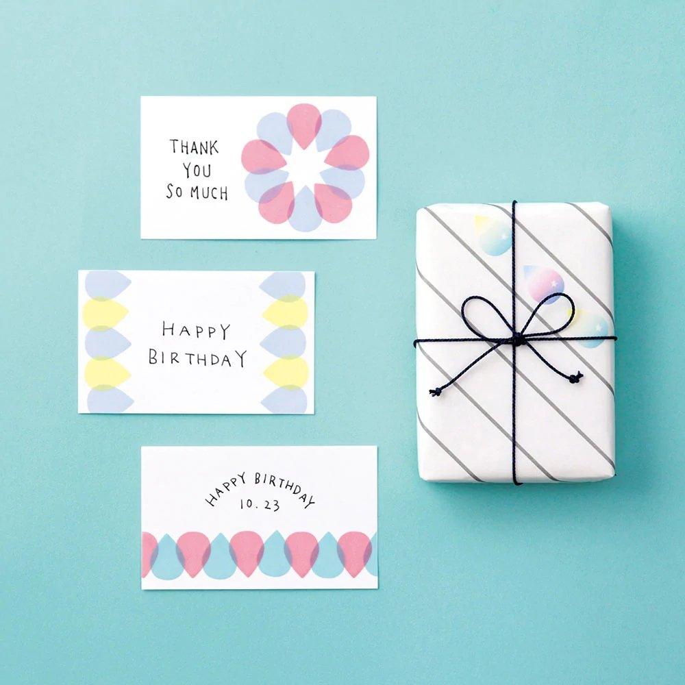 MIDORI Sticky Mini Note Decorative Sticker Transparent Sticker Heart Sticker Dialog Sticker Water Drop Sticker - CHL-STORE