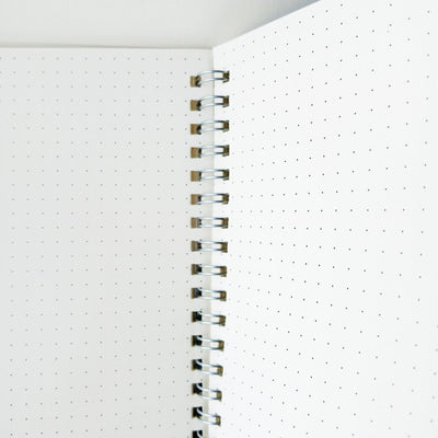 Minimalist style transparent loose-leaf book A5 dot matrix A5 dot A5 notebook loose-leaf book coil book diary note record message hand account plan frosted book - CHL-STORE