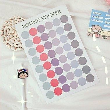 Moisturizing Morandi Color Dot Waterproof Sticker Sealing Sticker NP-000081 - CHL-STORE