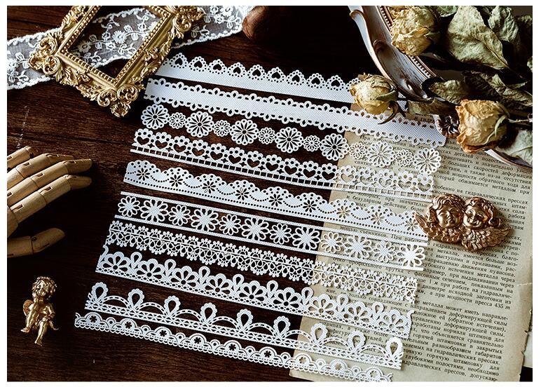 Momo Lace Hollow Alice Tea Party Series Retro Lace Bottom Decorative Material Paper NP-050002 - CHL-STORE