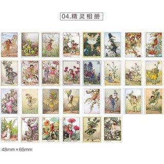 Momo Strolling in the Town Series Vintage Cloth Paper Matchbox Hand Account Decorative Stickers 60 Pieces NP-H7TAY-0349 - CHL-STORE