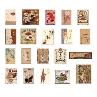 Mr. Paper Japanese Retro Style Decorative Stickers Material Stickers Sticker Packs Kazuya Monogatari Series - CHL-STORE