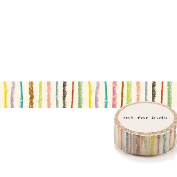 MT for kids MT01KID019 Crayon Line Masking Tape Japanese Washi Washi Tape Pocket Tape Decorative Tape - CHL-STORE
