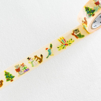 MT MTCMAS70 Christmas limited animals Christmas paper tape decorative tape - CHL-STORE