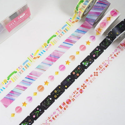MT Washi Tape Masking Tape Paper Tape 10th Anniversary 5 Pack MT05G009 15mm*7m Decorative Tape Pocket Tape - CHL-STORE