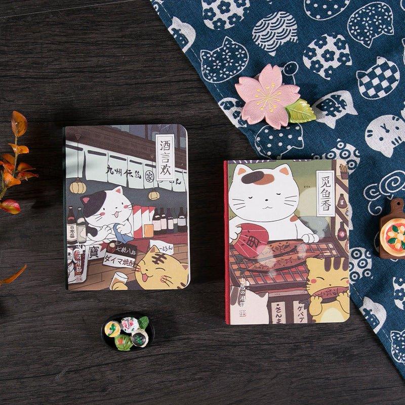 Mu dyeing Japanese style Lynx's leisure series Retro Ukiyo-e cat notebook NP-030012 - CHL-STORE
