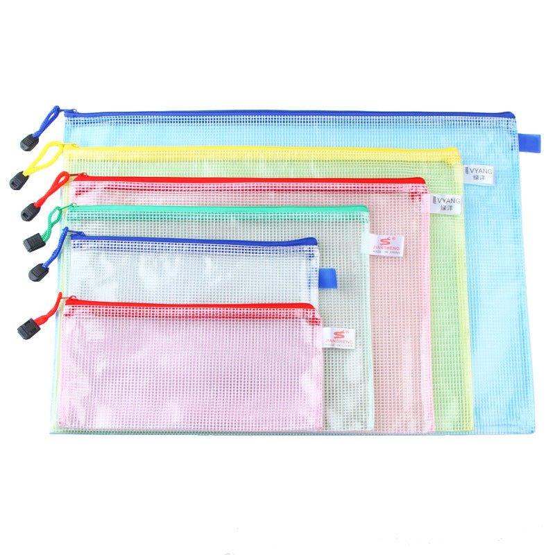 Mesh Zipper Pouch Bags A3-10 Pack Plastic Zipper Comoros