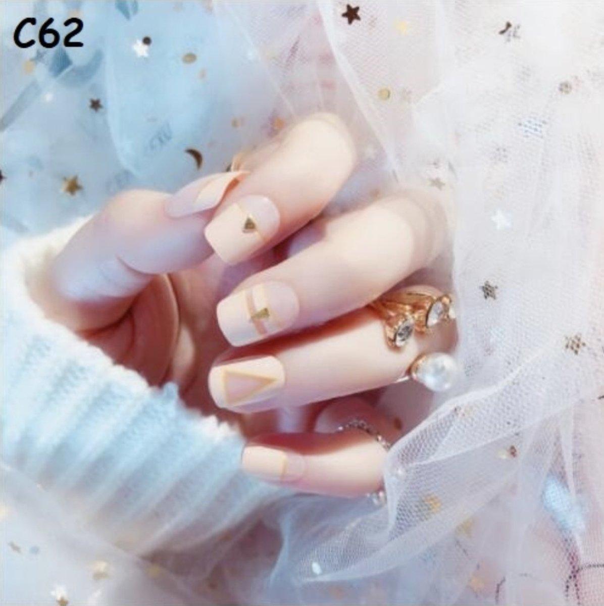 Nail painting, phototherapy nail patch, rhinestone three-dimensional carving, 24 pieces boxed with nail glue RP-0000026 - CHL-STORE