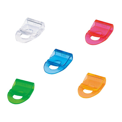 OHTO SUPER CLIP TRANSPARENT FIVE-COLOR CLIP - CHL-STORE