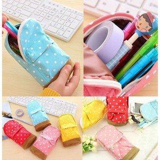 Original Cute Colorful Canvas Backpack Dot Modeling Pencil Case Pencil Bag Storage Bag Modeling Pencil Case NP-H7TIQ-118 - CHL-STORE
