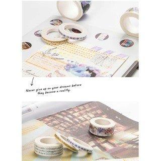 Original Shikibu Series Plants Characters Decorative Border Paper Adhesive Washi Tape Paper Tape NP-H7TGI-004 - CHL-STORE