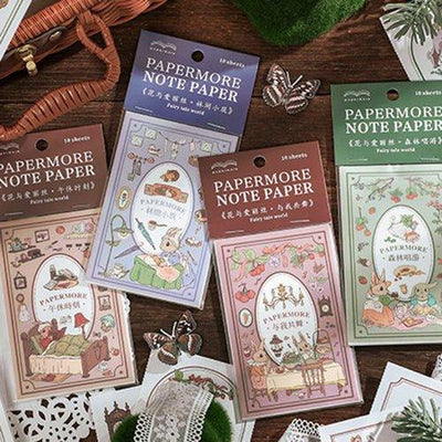 PaperMore Folding Note Paper Flower and Alice Series Note Paper Note Paper NP-030074 - CHL-STORE