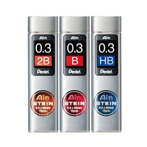 PENTEL C273 Ain STEIN Automatic pencil lead Replacement lead 0.3mm 15 pieces B pencil lead HB pencil lead - CHL-STORE