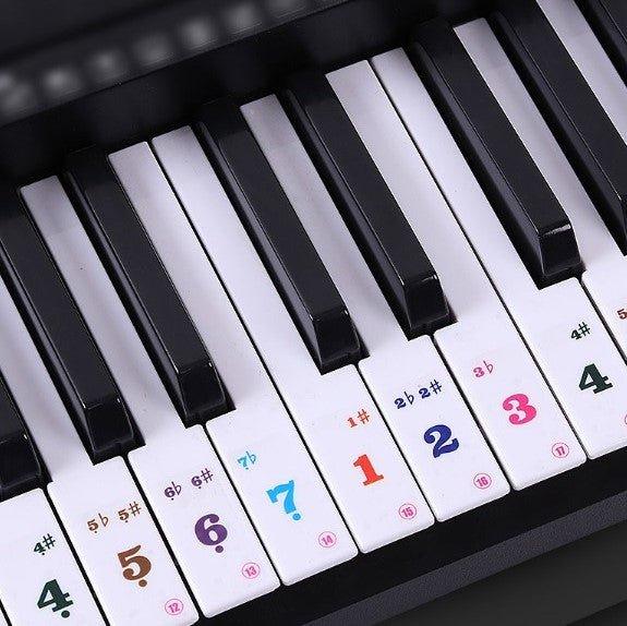 Piano Electronic Organ Auxiliary Sticker Transparent Stave Sticker 61 Keys Special NP-000181 - CHL-STORE