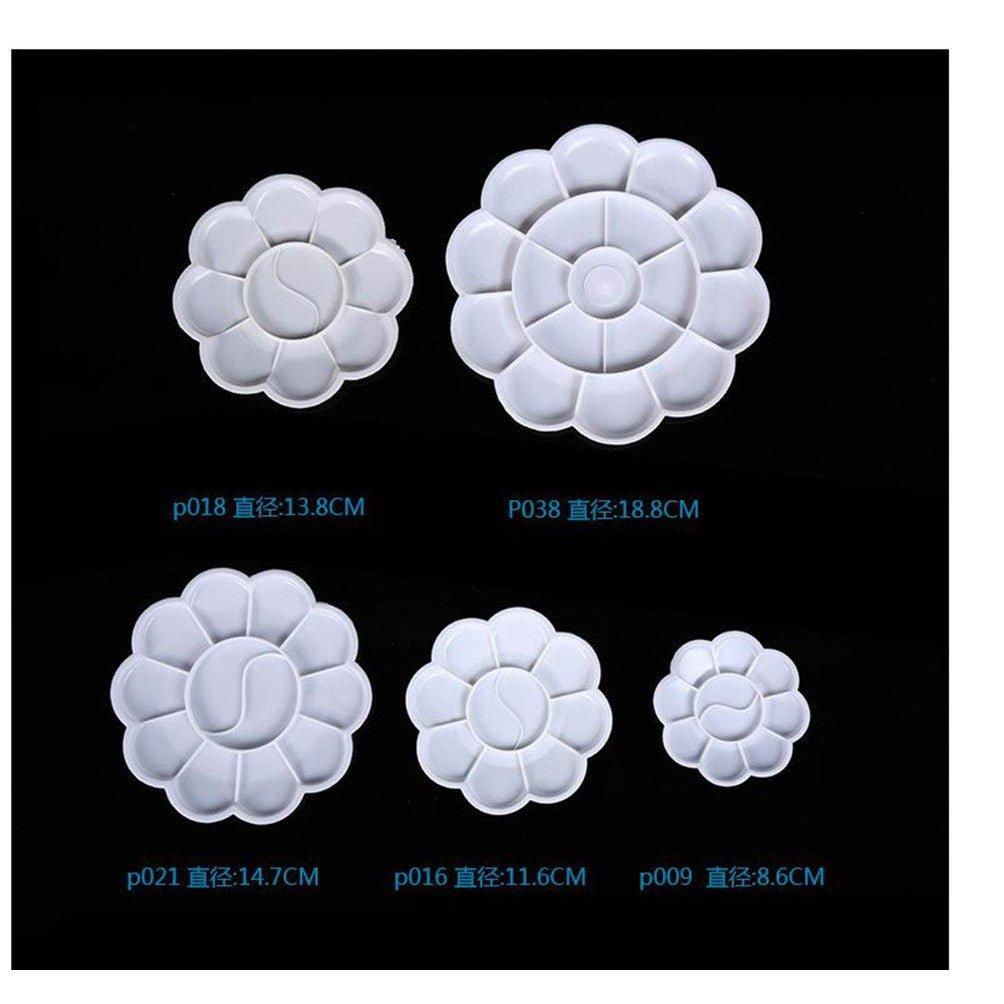 Pigment Palette Plum Blossom Modeling Watercolor Acrylic Palette 10 Grid Various Sizes Optional NP-HTNQA-901 - CHL-STORE