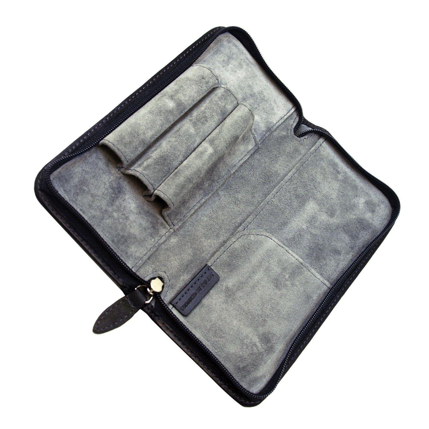 Premium Leather Pen Case with Ample Storage and Elegant Design