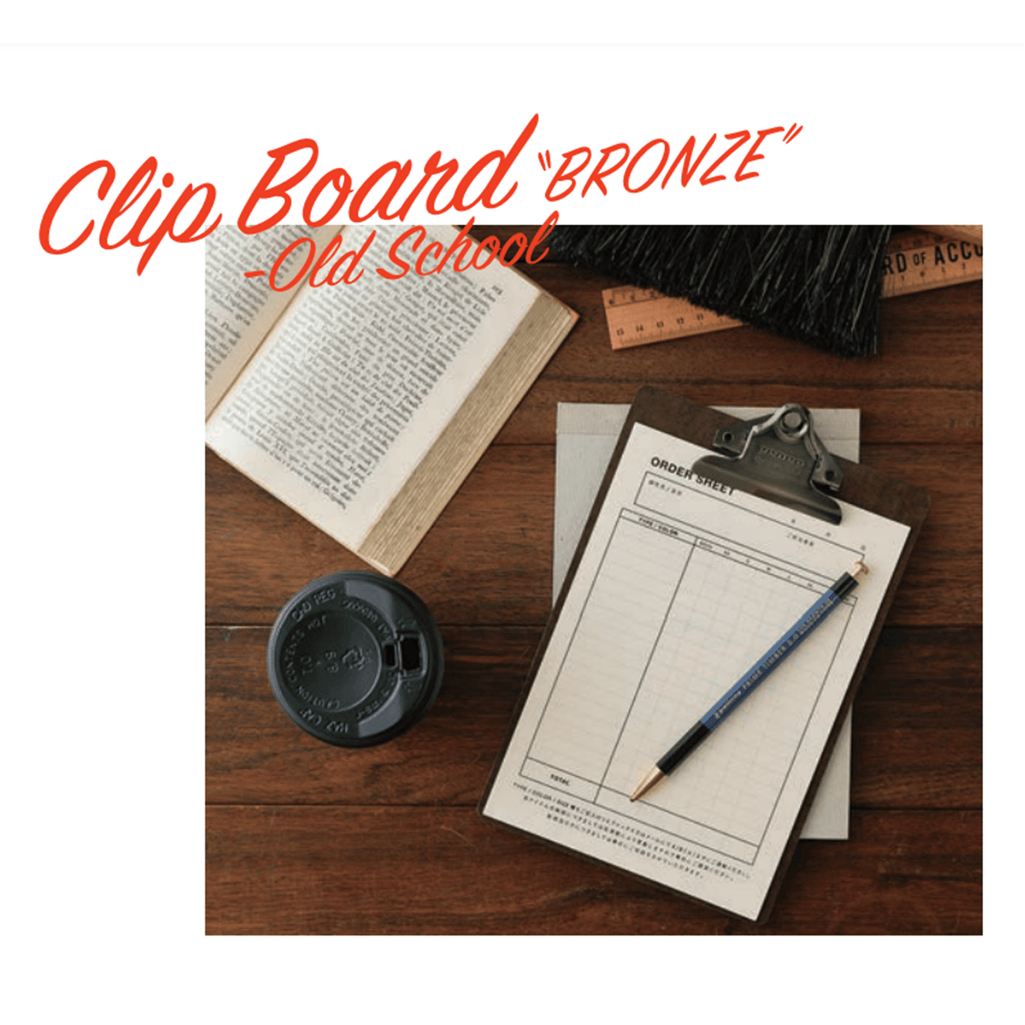 (Pre-Order) HIGHTIDE PENCO Clipboard Bronze A4 A5 DP180 DP179 - CHL-STORE