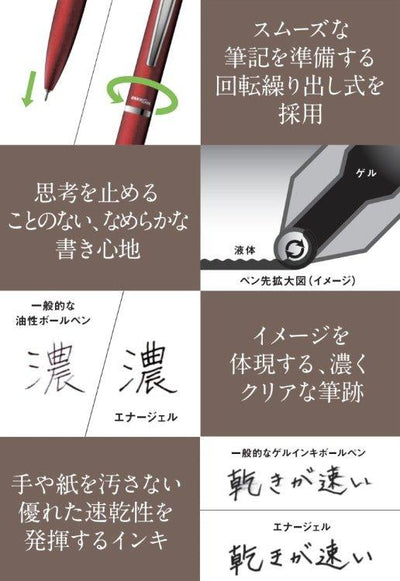 (Pre-Order) Pentel Energel Philography 0.5mm 8colors Gel ink ballpoint pen Refill BLN2005 XLRN - CHL-STORE