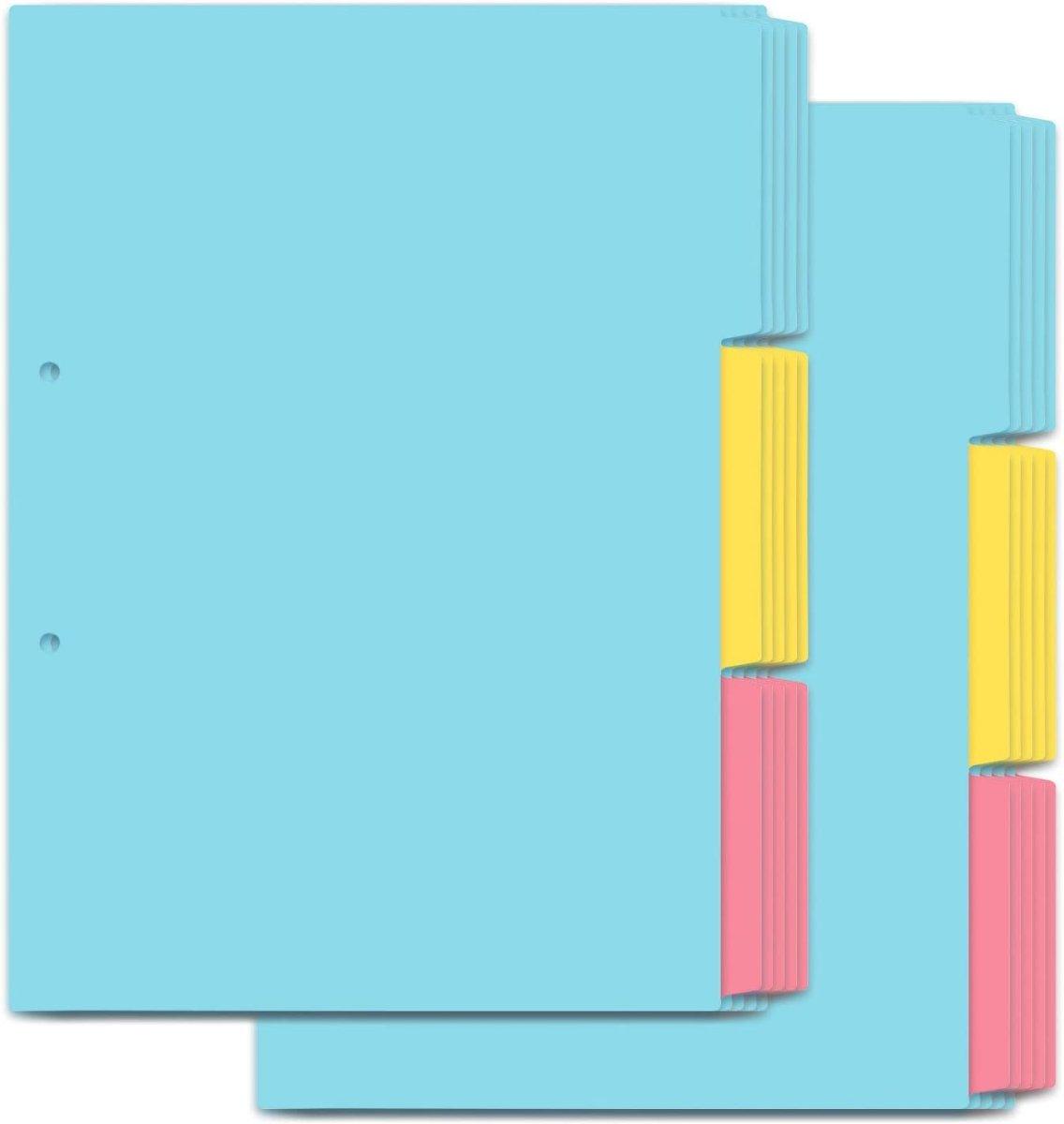 (Pre-Order) Plus index sheet PP 2 holes A4 vertical 3 mountains 1 set FL-201IS - CHL-STORE