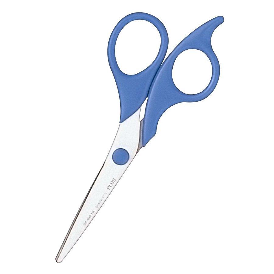 (Pre-Order) PLUS Twist Ring Stainless Steel Scissors Standard Blue SC-150TR - CHL-STORE