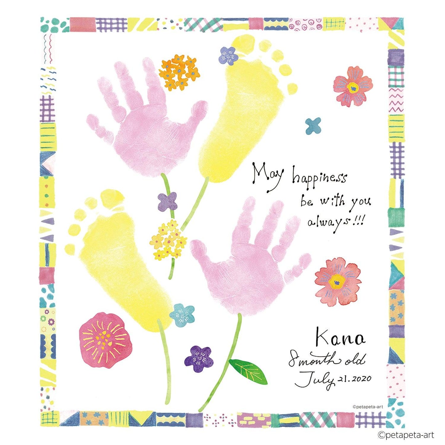 (Pre-Order) SHACHIHATA Handprint/footprint art production kit First Art (color paper size) HPSK-SB HPS-A - CHL-STORE