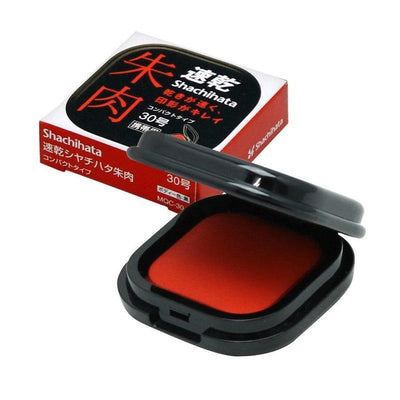 (Pre-Order) SHACHIHATA Quick-drying shachihata vermilion compact type MQC-30 MQC-40 OQN-28 - CHL-STORE