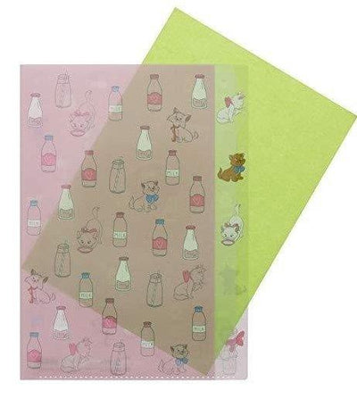 (Pre-Order) Sun-Star Die-cut 5 Index A4 Clear File Pocket File Fashionable Cat Marie S2108232 - CHL-STORE