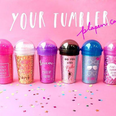 Q-LIA Your Tumbler Standing Pen Holder Pen Case Storage Box Storage Bottle Colorful Candy - CHL-STORE